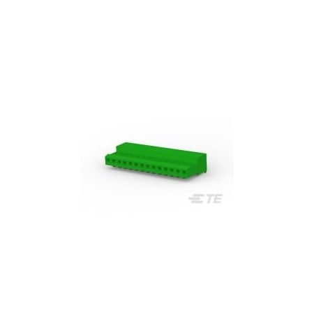 Te Connectivity Headers & Wire Housings 14P C/E 28Awg W/O Tab W/Green Stripe 4-640443-4